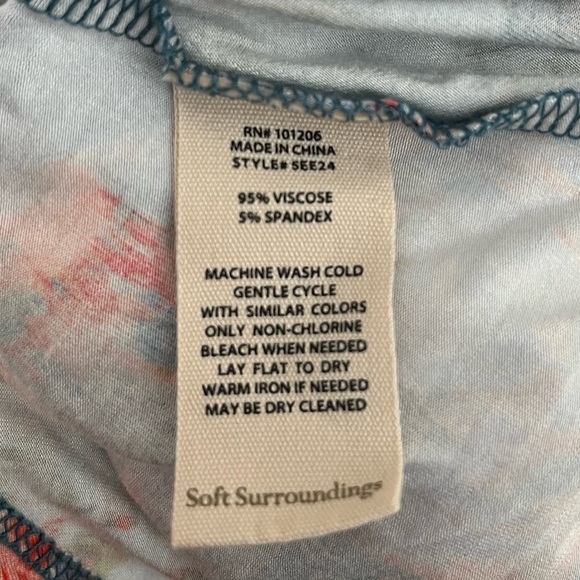 Soft Surroundings Nanette Dress Floral Multicolor Maxi Dress - Picture 12 of 15